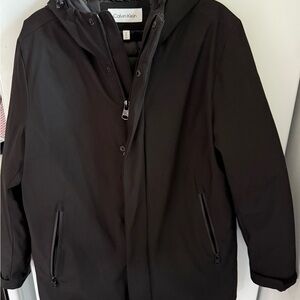 Calvin Klein Men's Black Winter Coat